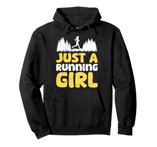 Läuferin JUST A RUNNING GIRL Laufen Lustiges Damen Pullover Hoodie Läuferin JUST A RUNNING GIRL Laufen Lustiges Damen Pullover Hoodie von Läuferin Geschenk Joggen Shirt Laufen Frauen