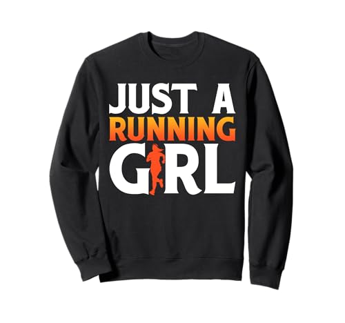 Läuferin JUST A RUNNING GIRL Laufen Lustiges Joggerin Sweatshirt Läuferin JUST A RUNNING GIRL Laufen Lustiges Joggerin Sweatshirt von Läuferin Geschenk Joggen Shirt Laufen Frauen