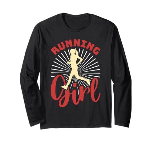 Läuferin RUNNING GIRL Joggen Lustiges Laufen Langarmshirt Läuferin RUNNING GIRL Joggen Lustiges Laufen Langarmshirt von Läuferin Geschenk Joggen Shirt Laufen Frauen
