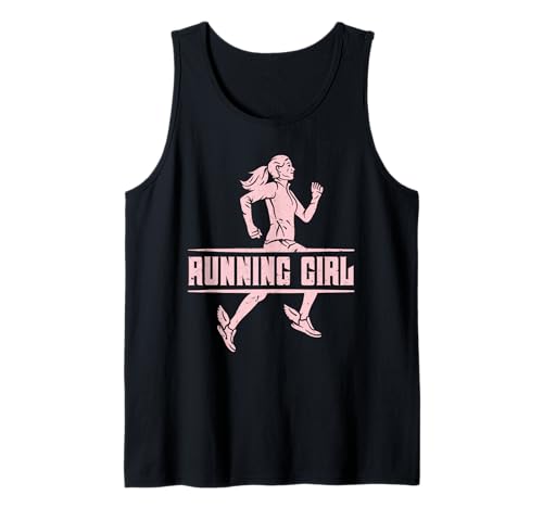 Läuferin RUNNING GIRL Joggen Lustiges Laufen Tank Top von Läuferin Geschenk Joggen Shirt Laufen Frauen