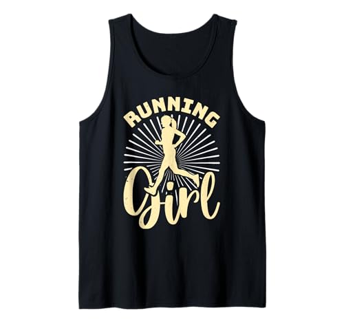 Läuferin RUNNING GIRL Joggen Lustiges Laufen Tank Top von Läuferin Geschenk Joggen Shirt Laufen Frauen