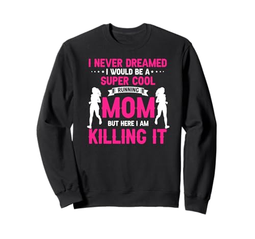 Coole Laufende Mama die Sich selbst übertroffen hat Sweatshirt von Läuferinnen mit Power und Humor