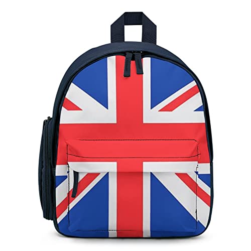 Mode Rucksack für Mädchen Jungen Kleine Kinderrucksack Leichte Schulrucksack Einfache Schultasche Union Jack von LafalPer