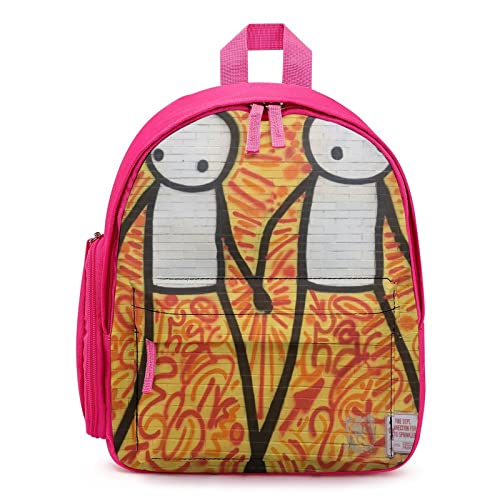 Personalisierte Schulrucksack Lässiger Kinderrucksack Mädchen Jungen Daypack für Schule Reisen Freizeit Einfache Stroke-Männer von LafalPer