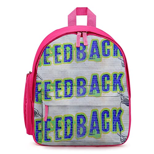 Personalisierte Schulrucksack Lässiger Kinderrucksack Mädchen Jungen Daypack für Schule Reisen Freizeit Feedback-Gekritzel von LafalPer