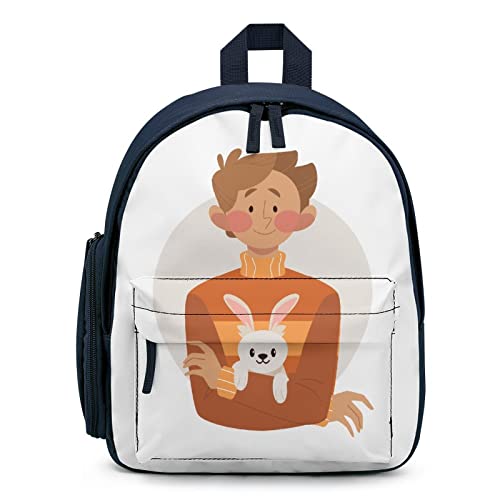 Personalisierte Schulrucksack Lässiger Kinderrucksack Mädchen Jungen Daypack für Schule Reisen Freizeit Mann, süßes Haustier von LafalPer