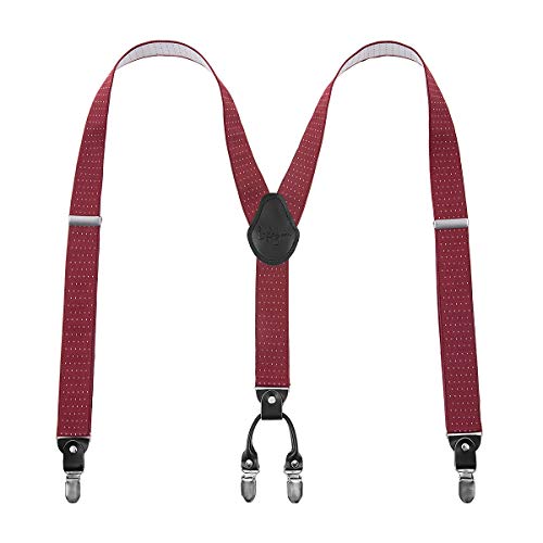 Lafayon Hosenträger Herren mit 4 Clips, Y-Back 3,5 cm Breit Hosenträger Heavy Duty Verstellbar und Elastisch mit Starken Metallclips Lafayon Hosenträger Herren mit 4 Clips, Y-Back 3,5 cm Breit Hosenträger Heavy Duty Verstellbar und Elastisch mit Starken Metallclips von Lafayon