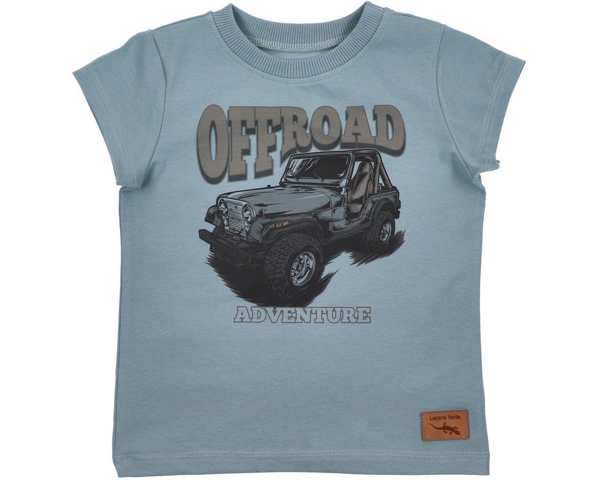 Lagarto Verde T-Shirt Jeep Unisex Kinder (1-tlg) Shirt, Oberteil, Leibchen, Funktionsshirt, Shortsleeve Shirt von Lagarto Verde