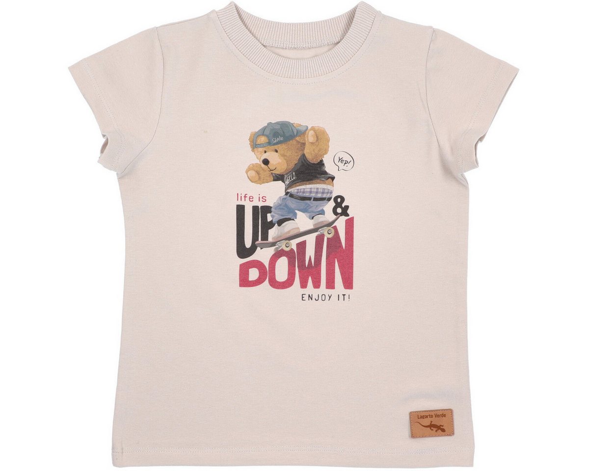 Lagarto Verde T-Shirt Teddybär Unisex Kinder (1-tlg) Shirt, Oberteil, Leibchen, Funktionsshirt, Shortsleeve Shirt von Lagarto Verde