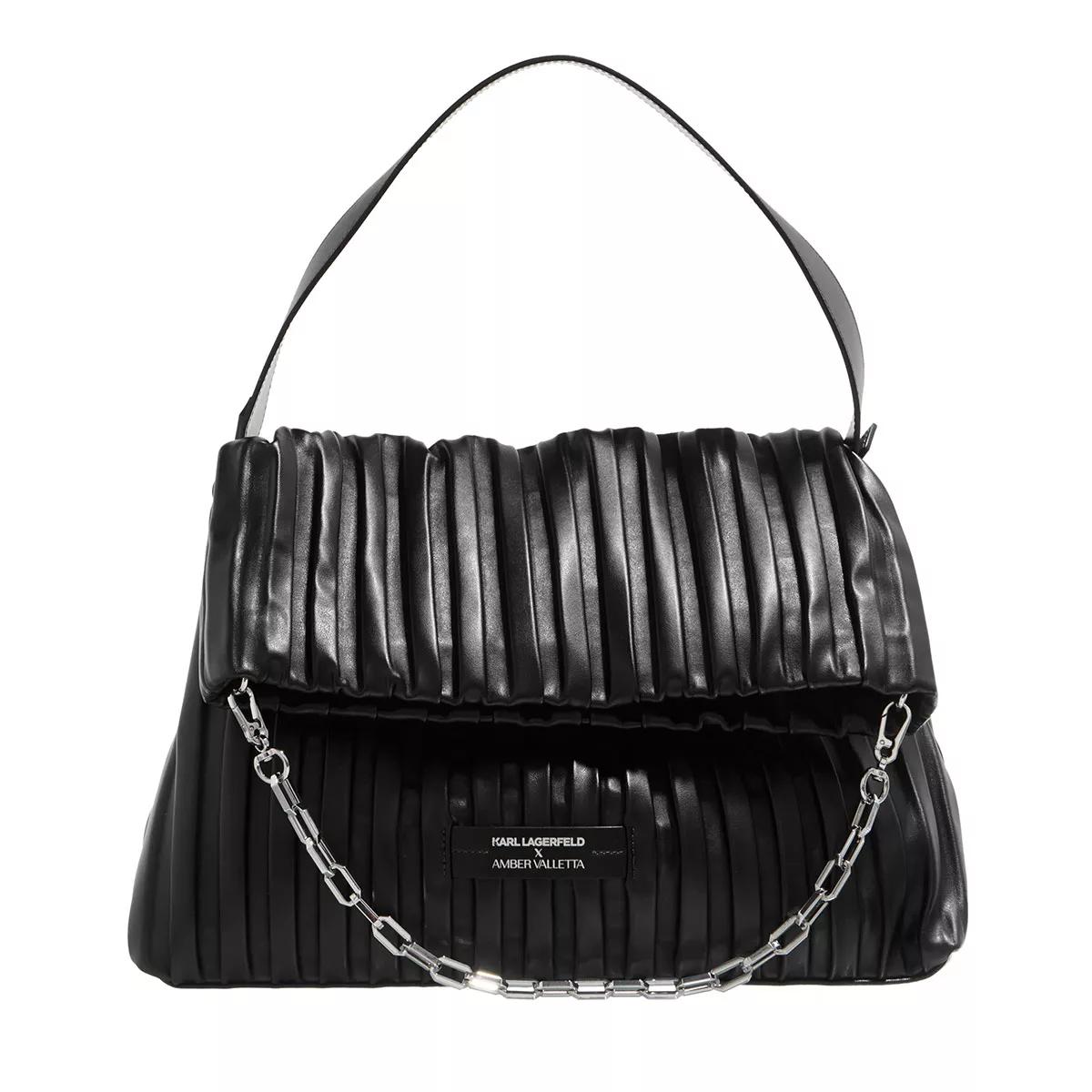 unisex Handtaschen schwarz Satchel One Size von Lagerfeld