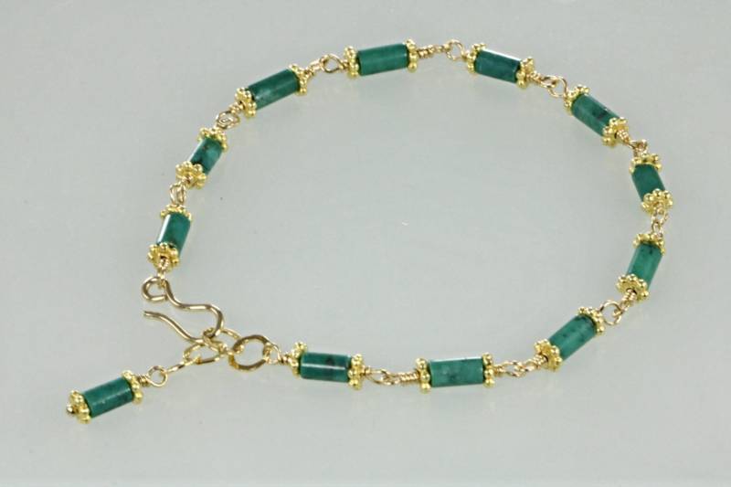 Grün Türkis Armband, Spalte Gold-Gefüllte Perlen Kette Edelstein Armband Grün Türkis Armband, Spalte Gold-Gefüllte Perlen Kette Edelstein Armband von LagoonjewelryArt