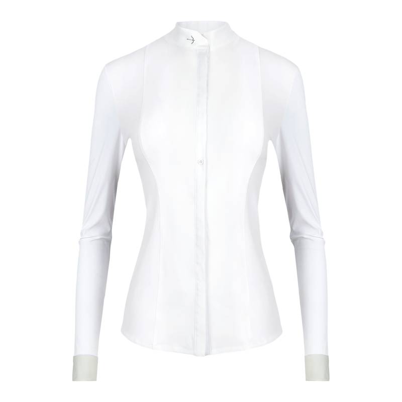 Turnierbluse "Janne" Cuff Leavedots Creme von Laguso