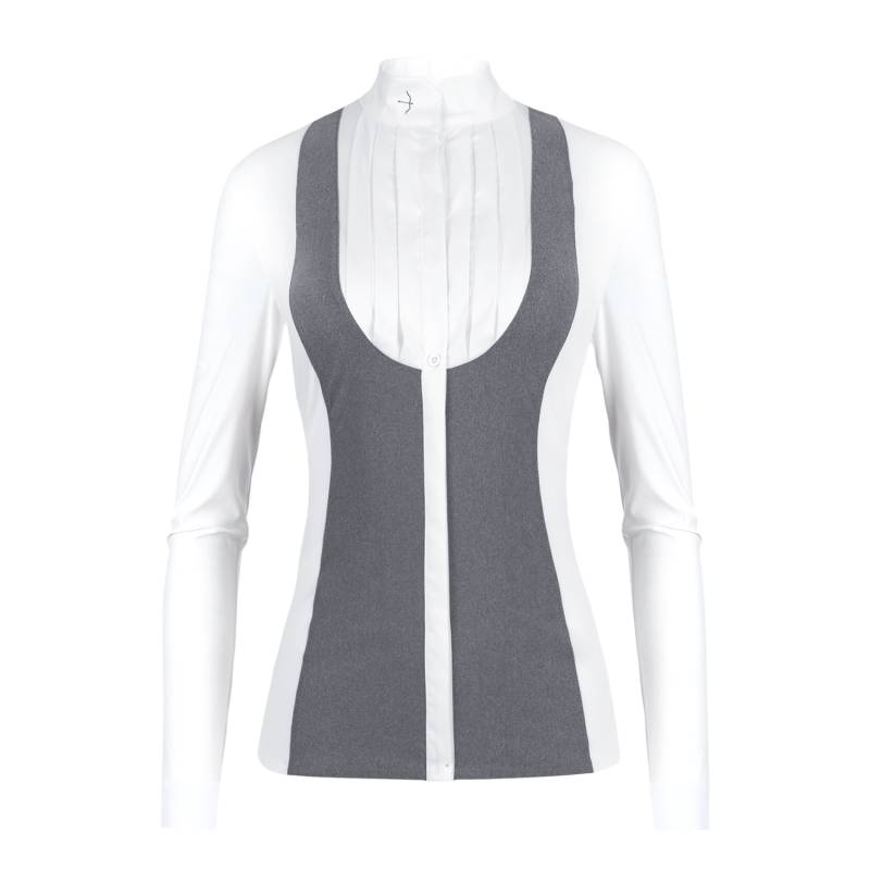 Turnierbluse "Laila" Greymelange von Laguso