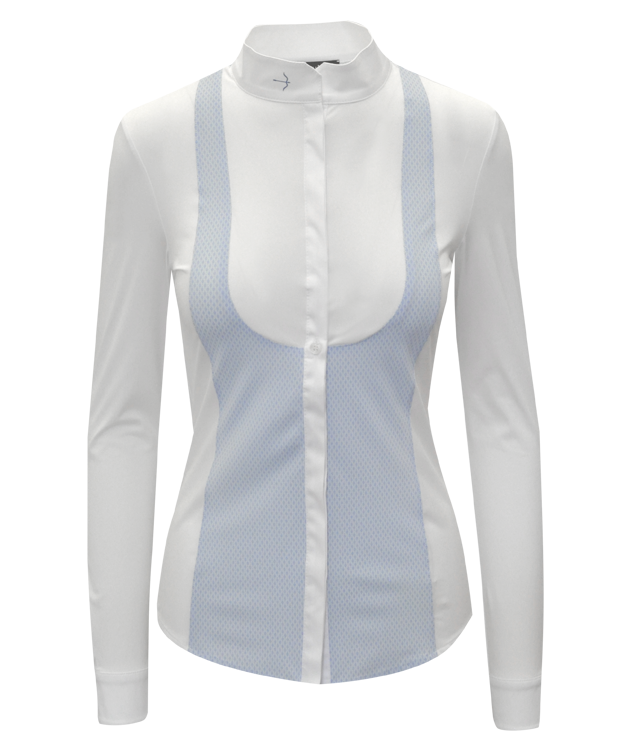 Turnierbluse "Laila" Salino Light Blue Turnierbluse "Laila" Salino Light Blue von Laguso