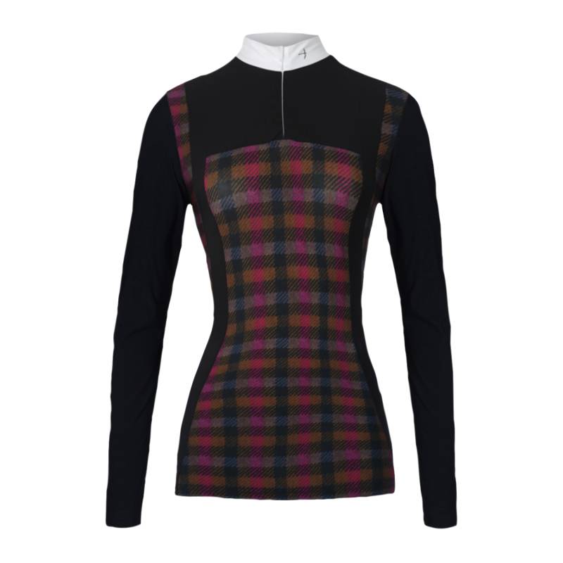 Turniershirt "Jacky" Fuchsia Check von Laguso