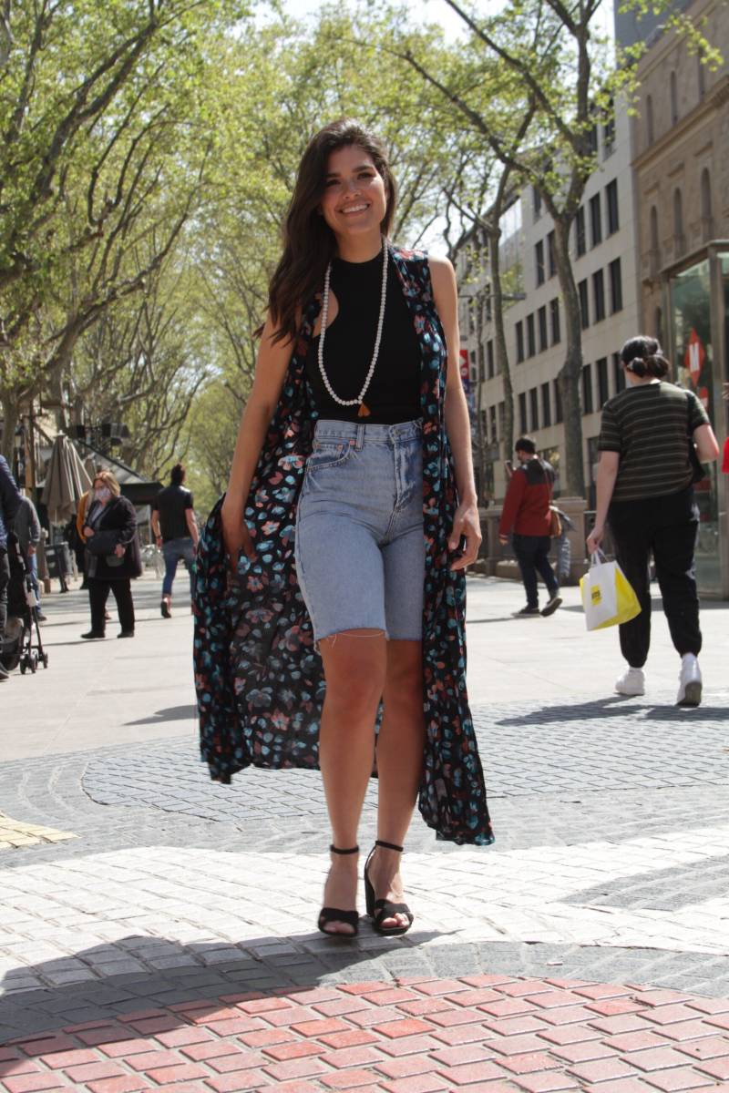 Floral Kimono Dress - Schwarzer Langer Boho Kimono Mit Krawatte Taille Handgefertigte One Size Robe von LagutShop