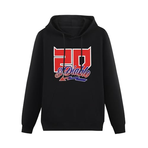 Fabio Quartararo Mens Hoody EL Diablo World Motorcycle Rider Casual Sport Hoodie Sweatershirt Tops Long Sleeve Size L von Lahe