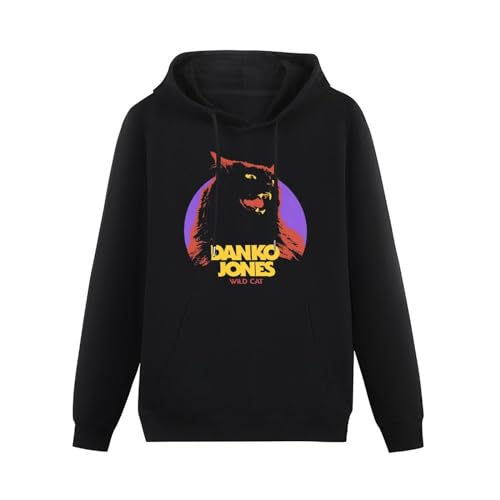 Lahe Danko Jones Wild Cat Mens Hoody with Kangaroo Pocket Sweatershirt, Hoodie Size L von Lahe
