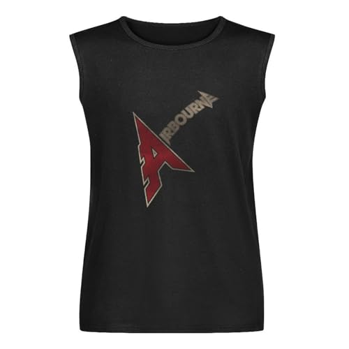 Men's Airbourne A Logo T-Shirt Print Tees T Shirt O Neck Vest for Men Size L von Lahe
