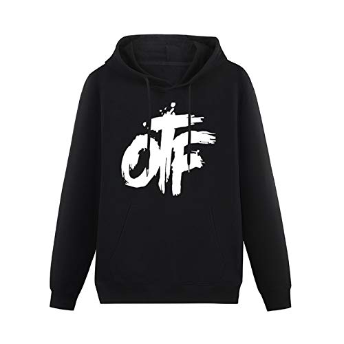 OTF Font Band Logo Hoodies Long Sleeve Pullover Loose Hoody Men Sweatershirt Size XL von Lahe