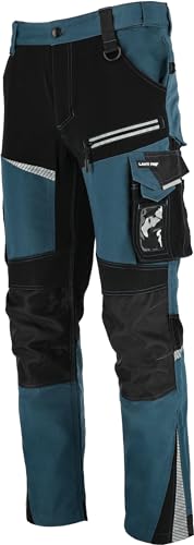 Lahti PRO Herren Arbeitshosen Männer Lang Hose mit 13 Multifunktionstaschen | Größe: L | Farbe: Türkis | Berufsbekleidung Bundhose Stretch Arbeitskleidung | 35% Baumwolle 65% Polyester 270g/m2 Lahti PRO Herren Arbeitshosen Männer Lang Hose mit 13 Multifunktionstaschen | Größe: L | Farbe: Türkis | Berufsbekleidung Bundhose Stretch Arbeitskleidung | 35% Baumwolle 65% Polyester 270g/m2 von Lahti PRO