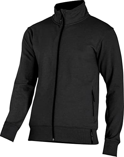 Lahti PRO Herren Arbeitssweatshirt Baumwolle Sweatshirt Bluse Zip Neck | Größe: M | Farbe: Schwarz | mit Reißverschluss und Taschen von Lahti PRO