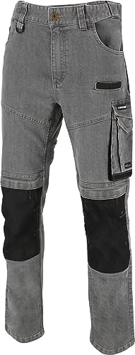 Lahti PRO Herren Jeans Arbeitshosen Männer, Lang Hose mit 12 Multifunktionstaschen, Berufsbekleidung, Bundhose, Stretch Arbeitskleidung, EN ISO 13688, 70% Baumwolle, 28% Polyester 240g/m2, Größe: 3XL von Lahti PRO