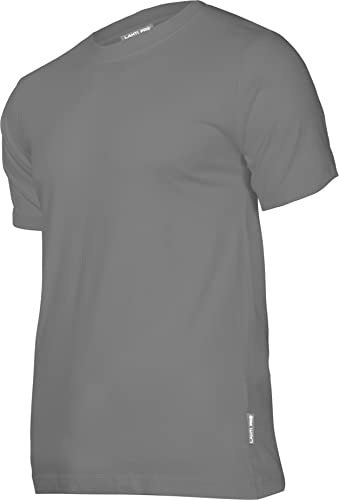Lahti PRO Herren T-Shirt | R-Neck | Größe: 3XL | Farbe: Grau | Baumwolle Stretch Rundhalsausschnitt Regular Slim Fit Casual Top Kurzarm Tshirt von Lahti PRO