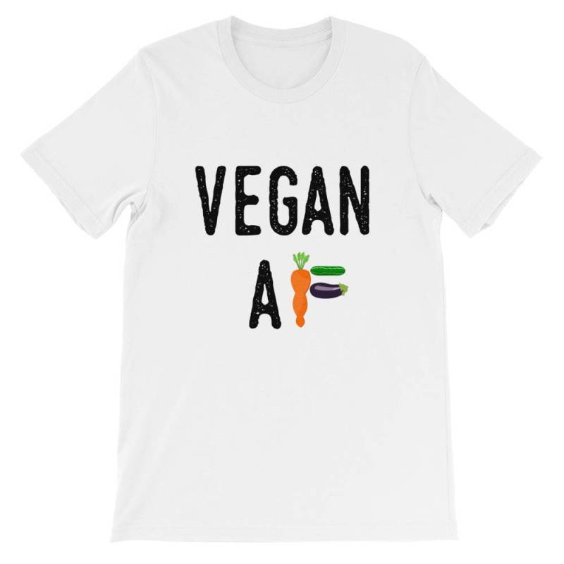 Vegan-Liebhaber-Shirt, Vegan-T-Shirt, Vegan Af, Veganismus Shirt, Tierfreund, Niedlich Shirts, Geschenk Für Sohn Und Tochter, Lustige Shirt von LaidBackVibes