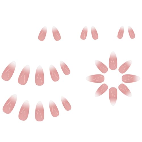 1 Set Omber Presse Auf Nägeln Glänzender Falscher Stock Französischen Tipps Falsch Für Kunstdekorationen Acrylkleber Nagel Für Frauen Klar von Laikoutd