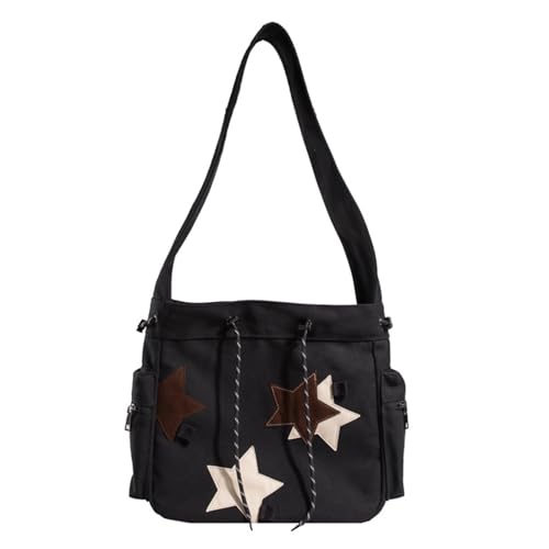 2024 Crossbody Bag Canvas Star Tasche Für Teenager Große Kapazitätsbuchbeutel Vintage Schultasche Vielseitige Tasche Leinwand Rucksack 2024 Crossbody Bag Canvas Star Tasche Für Teenager Große Kapazitätsbuchbeutel Vintage Schultasche Vielseitige Tasche Leinwand Rucksack von Laikoutd