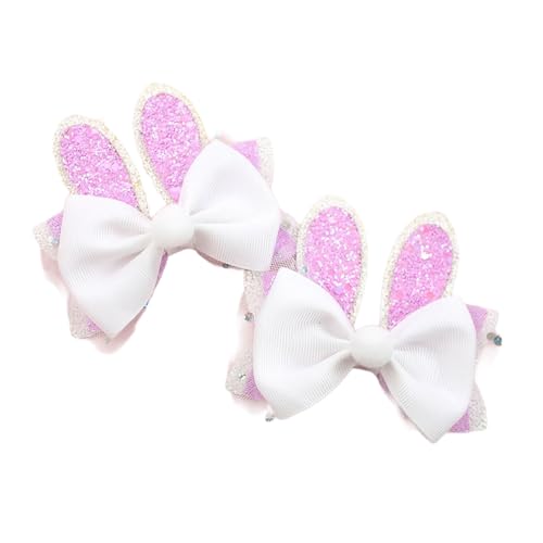2Pack Kaninchen Formen Haare Barrettes Luxuriöser Kinder Haarnadel Cartoon Haarclip Für Mädchenschule Und Feierlichkeiten von Laikoutd