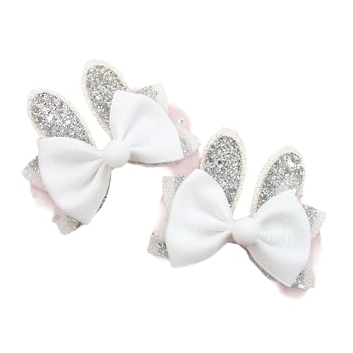 2Pack Kaninchen Formen Haare Barrettes Luxuriöser Kinder Haarnadel Cartoon Haarclip Für Mädchenschule Und Feierlichkeiten von Laikoutd