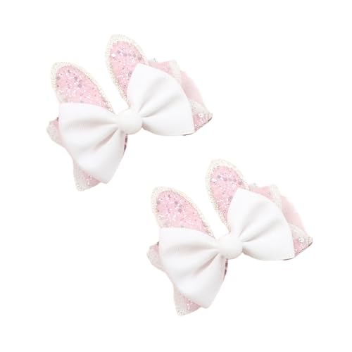 2Pack Kaninchen Formen Haare Barrettes Luxuriöser Kinder Haarnadel Cartoon Haarclip Für Mädchenschule Und Feierlichkeiten von Laikoutd