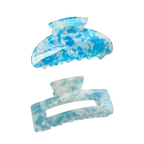 2pieces Candy Color Hair Claw Clip Für Frauen Mädchen Bright Farbkrallen Clip Für Dickes Dünnes Haar Perfekt Für Verschiedene Outfits von Laikoutd