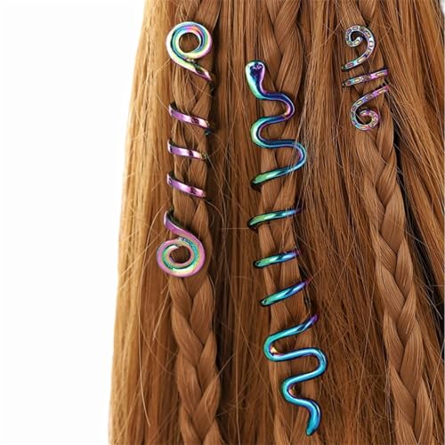 3Lots Verdrehen Schlangenform Haarclip Trendy Modische Frauen Haarringe Für Stilvolles Und Kreatives Aussehen von Laikoutd