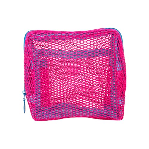 Atmungsaktive Meshes Kosmetikbeutel Kompakte Reiseberätiger Tragbare Make Up Taschen Mit Reißverschluss Quadratischer Kleinmänner Beutel Reisekosmetikbeutel Reisebeutel von Laikoutd