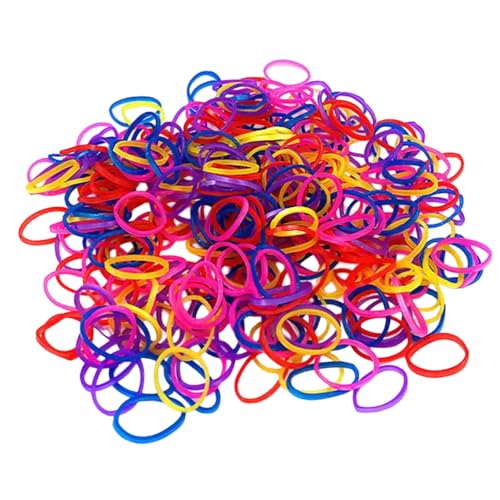 Bunte elastische Haargummis, klein, weich, bunt, elastisch, 1000 Stück Bunte elastische Haargummis, klein, weich, bunt, elastisch, 1000 Stück von Laikoutd