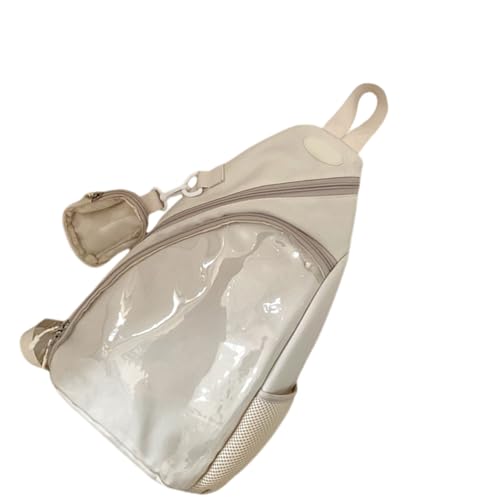 Creative Girls Umhängetasche Mit Transparenten Schicht Casual Crossbody Bag Chest CHRETTE PISTILE FÜR FESTIVALS UND ERHALTEN LEITE von Laikoutd