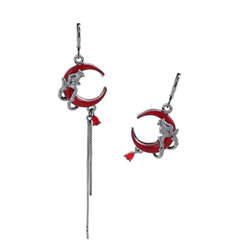 Einzigartige Asymmetrische Quasten Ohrringe Mode Forward Quasten Ohrring In Einer Asymmetrischen Halbmontage Form Für Frauen Statement Quasten Ohrzubehör von Laikoutd