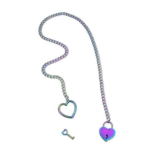 Elegant Long Halskette Schmuck Fashion Lariat Doppelte Herz Anhänger Halshain Choker Slip Chain Neckkettenzubehör Trendy Statement Halskette von Laikoutd