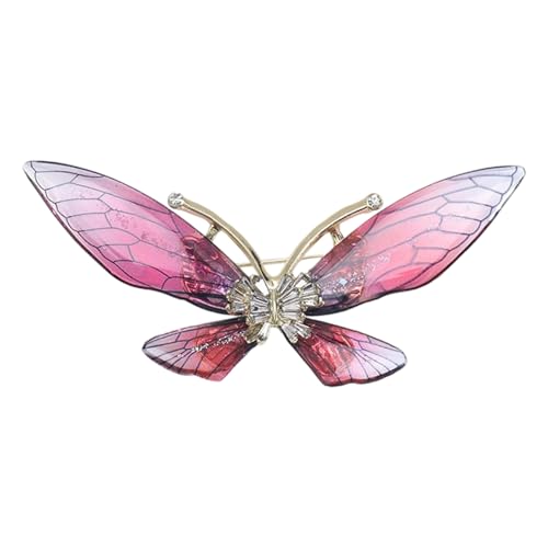 Elegante Klare Acrylfallerbrosche Brosche Für Frauen Einzigartiges Design Leichtes Stabiles Juwelengeschenk Für Ihre Schicke Schmetterlingsnadel Accessoire von Laikoutd