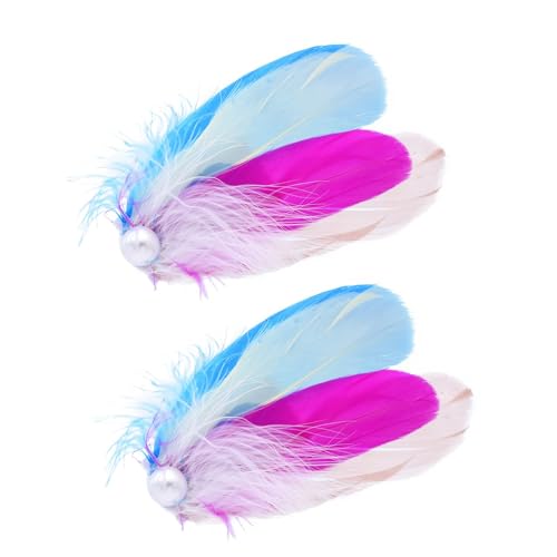 Elegante Künstliche Perlen Gefiederte Haarnadel Ballettstile Nebenclip Für Mädchen Und Frauen Party Und Bühnenaccessoires von Laikoutd