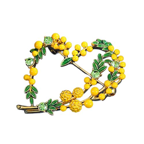 Elegante Obstblatt Brosche Pin Kreative Brosche Einzigartige Pins Rucksack Abzeichen Kleidung Schmuck Legierung Textur Für Mode Look Unisex Schmuck von Laikoutd