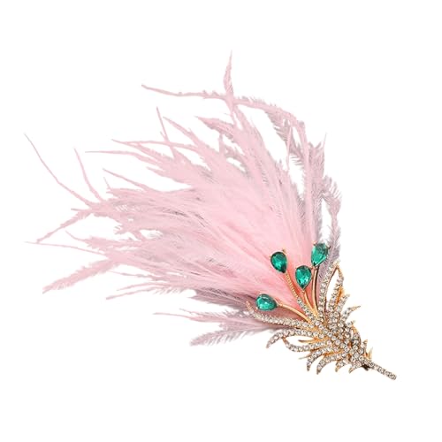 Elegante Pfauen Gefiederte Schmuck Brosche Mit Sicherheitsverschluss Designs Für Kleiderschichten Schals Pfauen Federn von Laikoutd