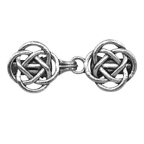 Eleganter, stabiler Schalclip aus Legierung mit hohlen Vintage-Details, tragbares Accessoire für den Alltag und besondere Anlässe von Laikoutd