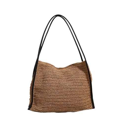 Frauen Der Frauen Gewebter Strohbeutel Große Kapazität Umhängetaschen Casual Eimer Tasche Reisehandtasche Für Strand Und Tägliche Nutzen Modische Sommertasche Frauen Der Frauen Gewebter Strohbeutel Große Kapazität Umhängetaschen Casual Eimer Tasche Reisehandtasche Für Strand Und Tägliche Nutzen Modische Sommertasche von Laikoutd