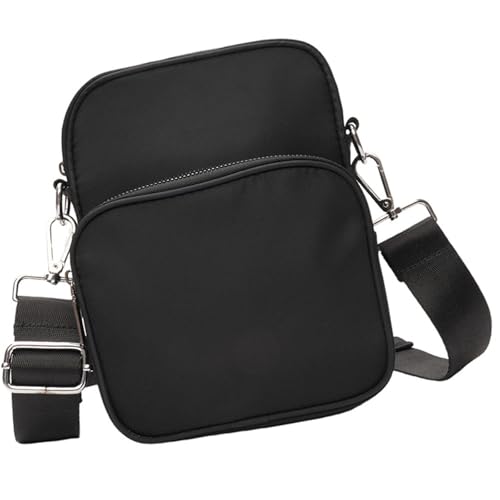 Frauen Nylon Crossbody Phone Bag Verstellbarer Riemen Schultertasche Mit Mehreren Reißverschlussfächern Crossbody Tasche von Laikoutd