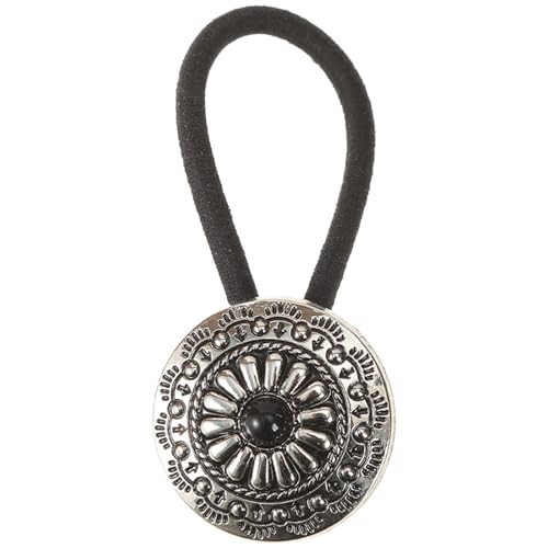 Haargummi mit geschnitztem Blumenmotiv für Damen, dünne Haargummis, einfaches Haargummi, Pferdeschwanz-Halter, einfaches Haarstyling von Laikoutd
