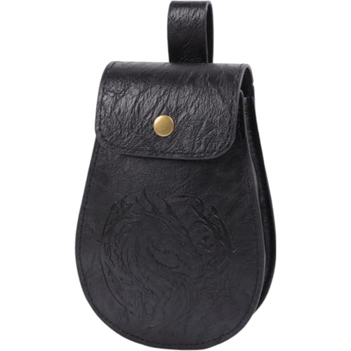 Laikoutd Halloween Taillenpack PU Leder Geldbeutel Mittelalterlicher Thema Taillenbeutel Für Tägliche Essentielle Verstellbare Gurt Cosplay Accessoire Belt Accessoire von Laikoutd